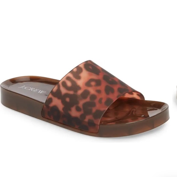 NEW J. Crew Tortoise Slide Sandal Women’s Size 38/7 Water Resistant Pool Slides - Picture 2 of 11